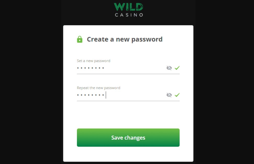 WILD CASINO login 2